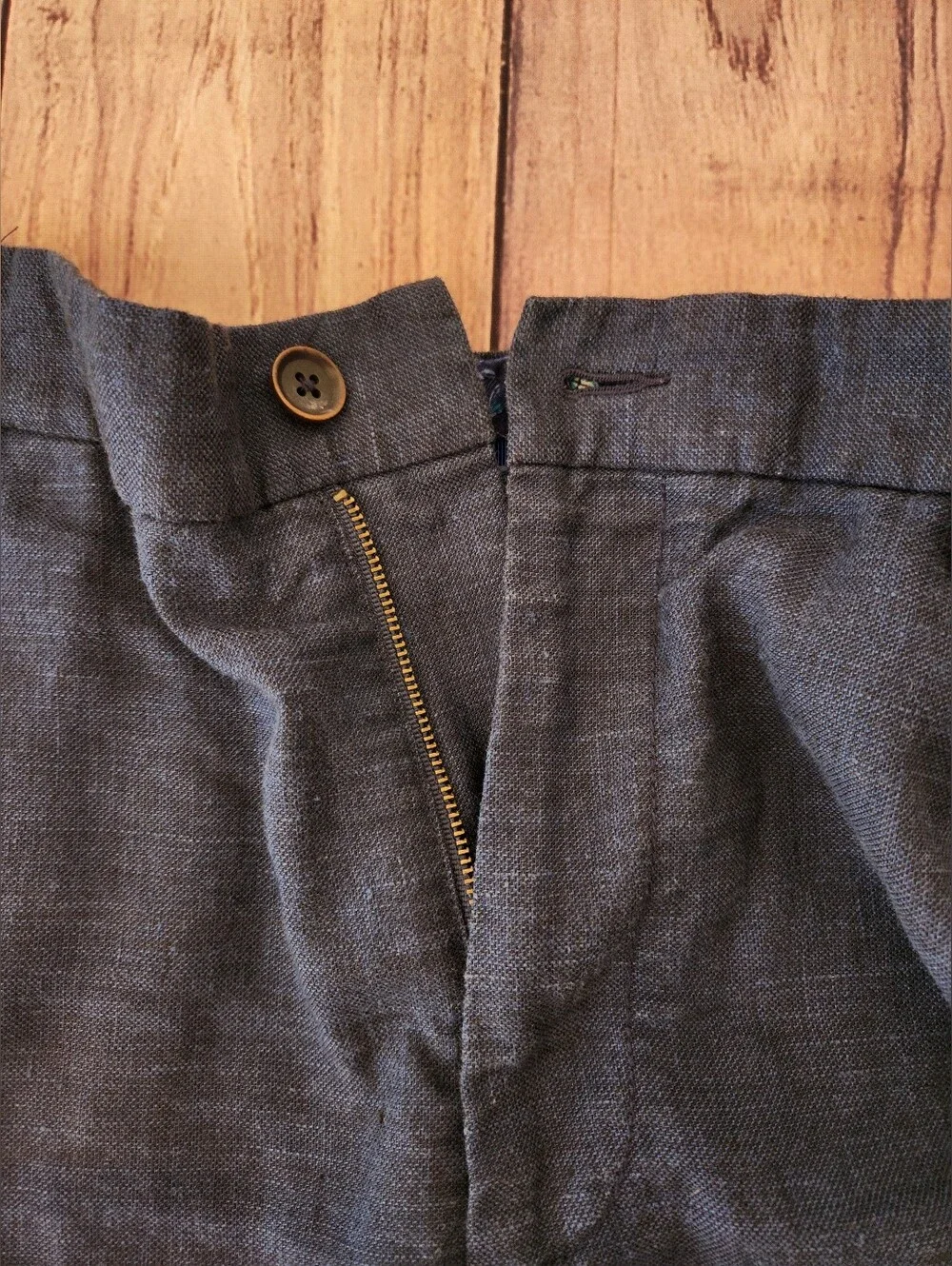 Tommy Bahama Mens Linen Blend Navy Blue Shorts Size 38